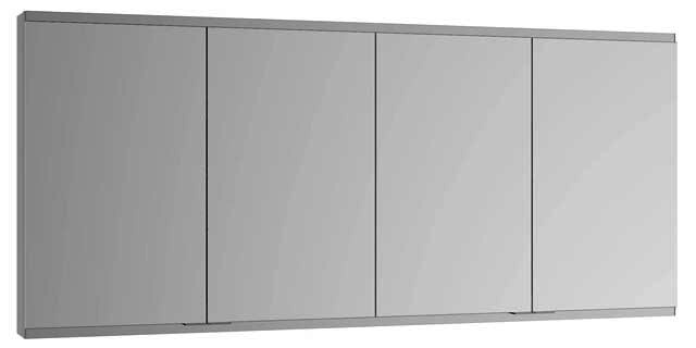 KEUCO Royal Modular 2.0 SPS, unbel. 80040, Vorb,4Steckd,sb-elox,1800x700x160mm
