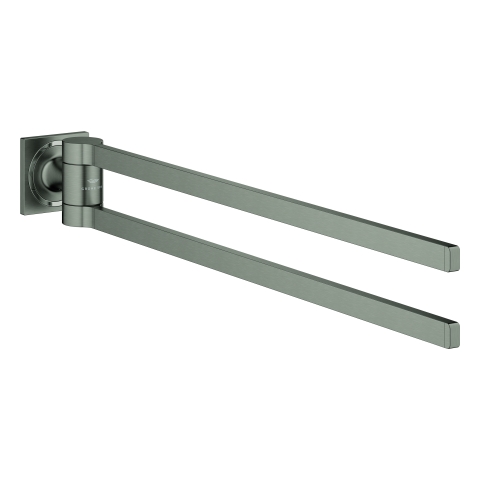 GROHE Doppel-Handtuchhalter Allure 40342_1 hard graphite gebürstet