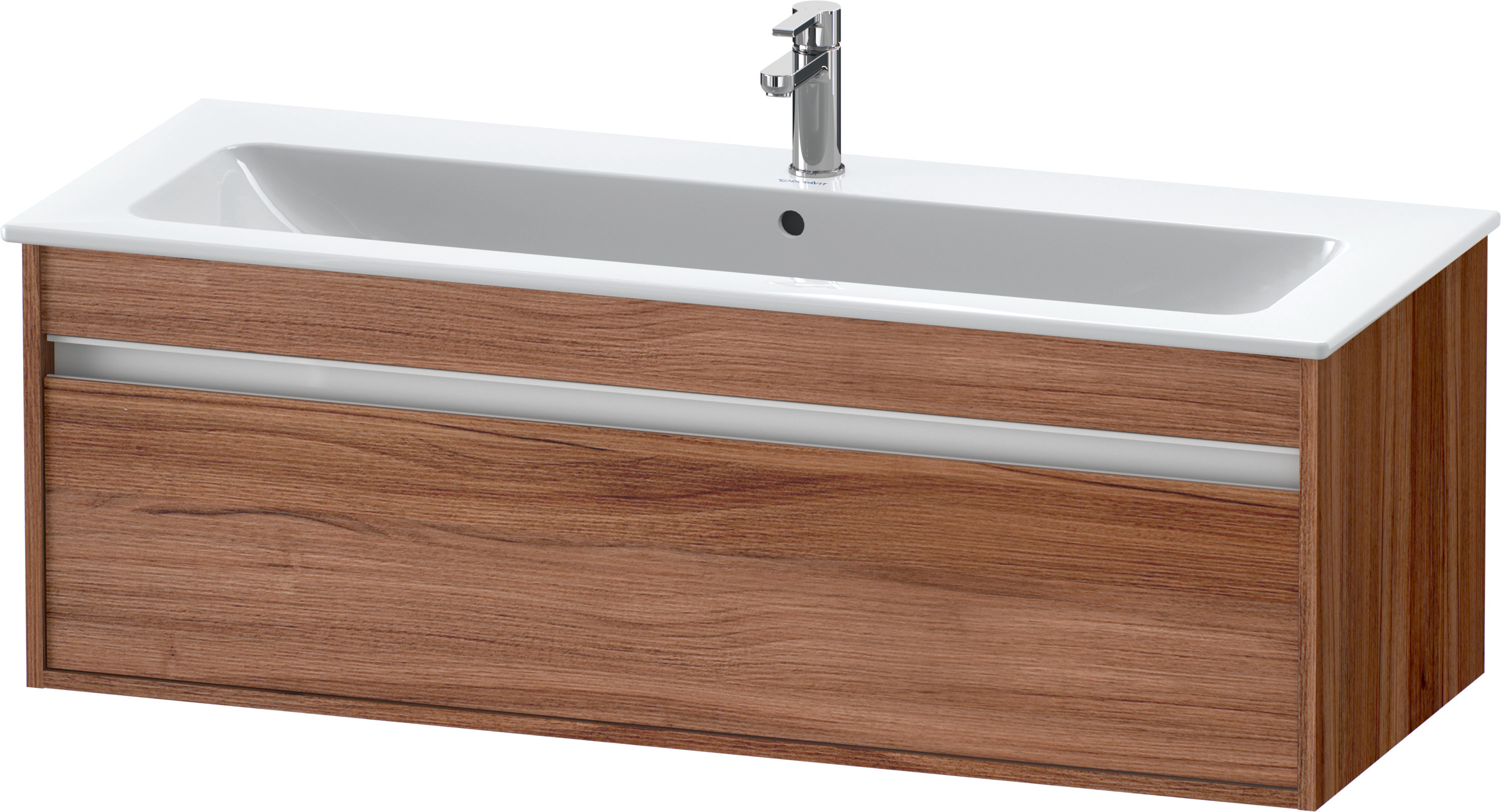 Duravit WTU Ketho f. ME by Starck, 1 Auszug 410x1200x475mm, Nussbaum Natur