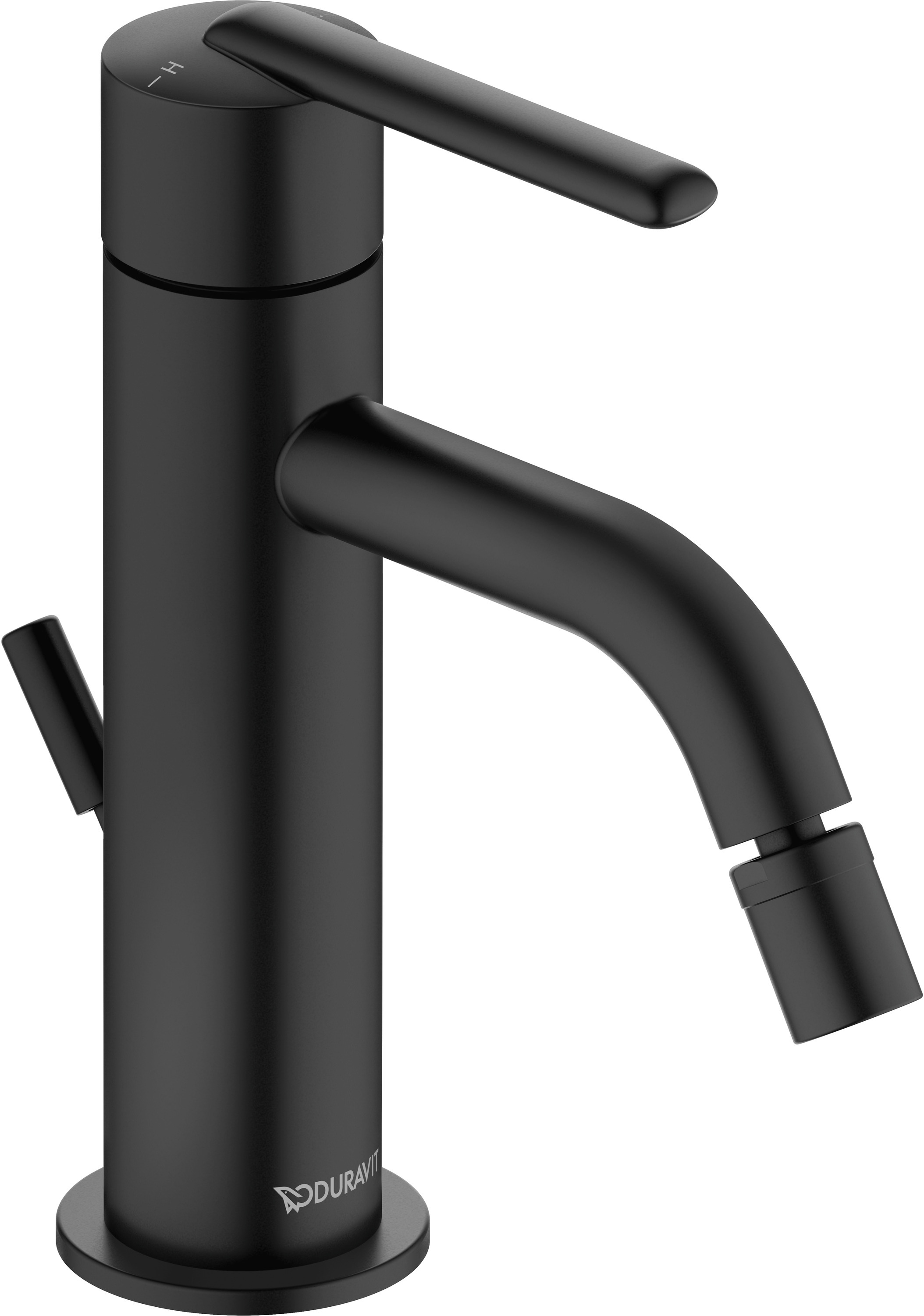 Duravit Balcoon, Einhebel-Bidetmischer Schwarz Matt