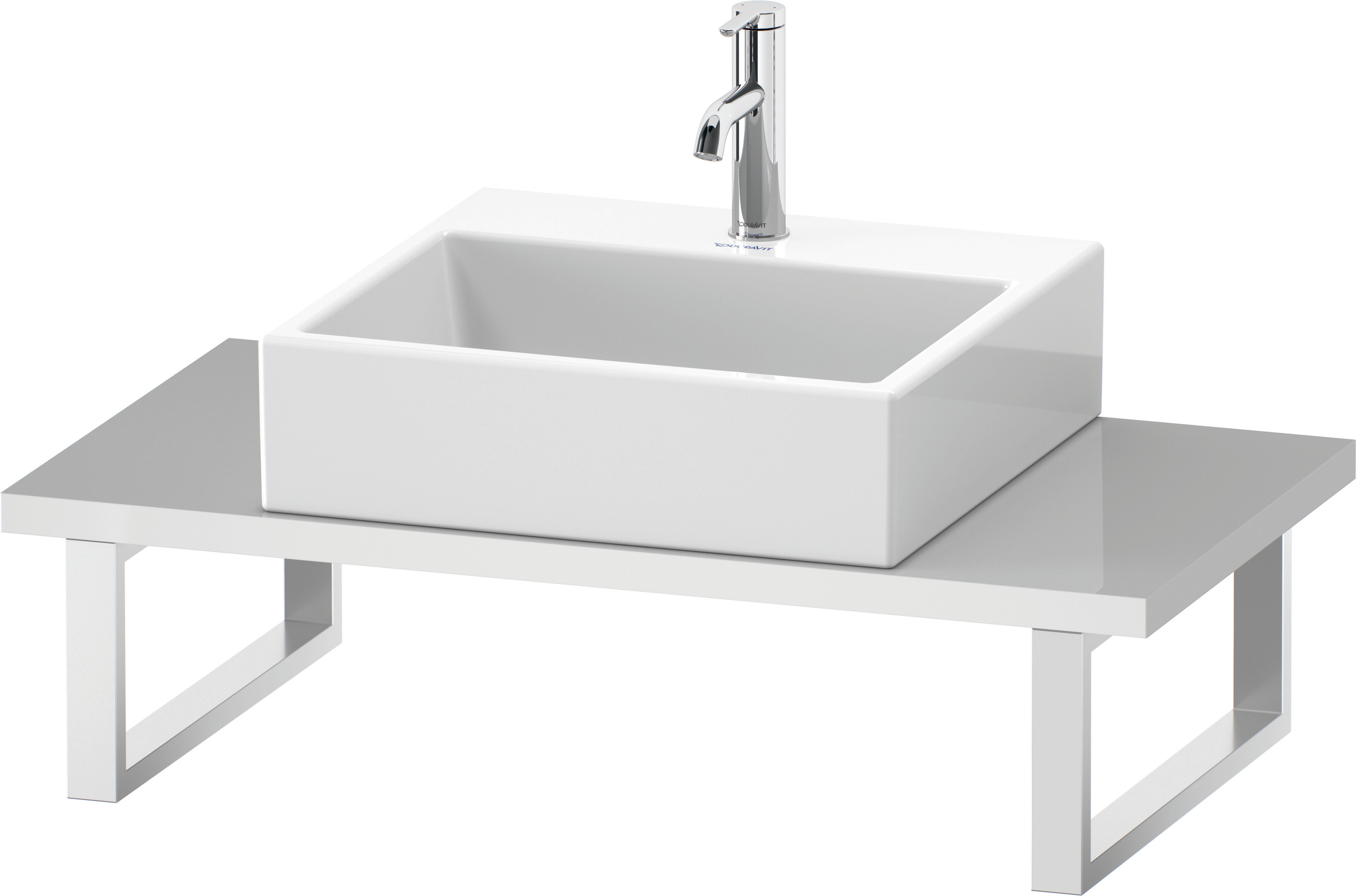Duravit Konsole variabel DuraStyle Compact 1 Ausschn.,30xvarx480,Betongrau Matt