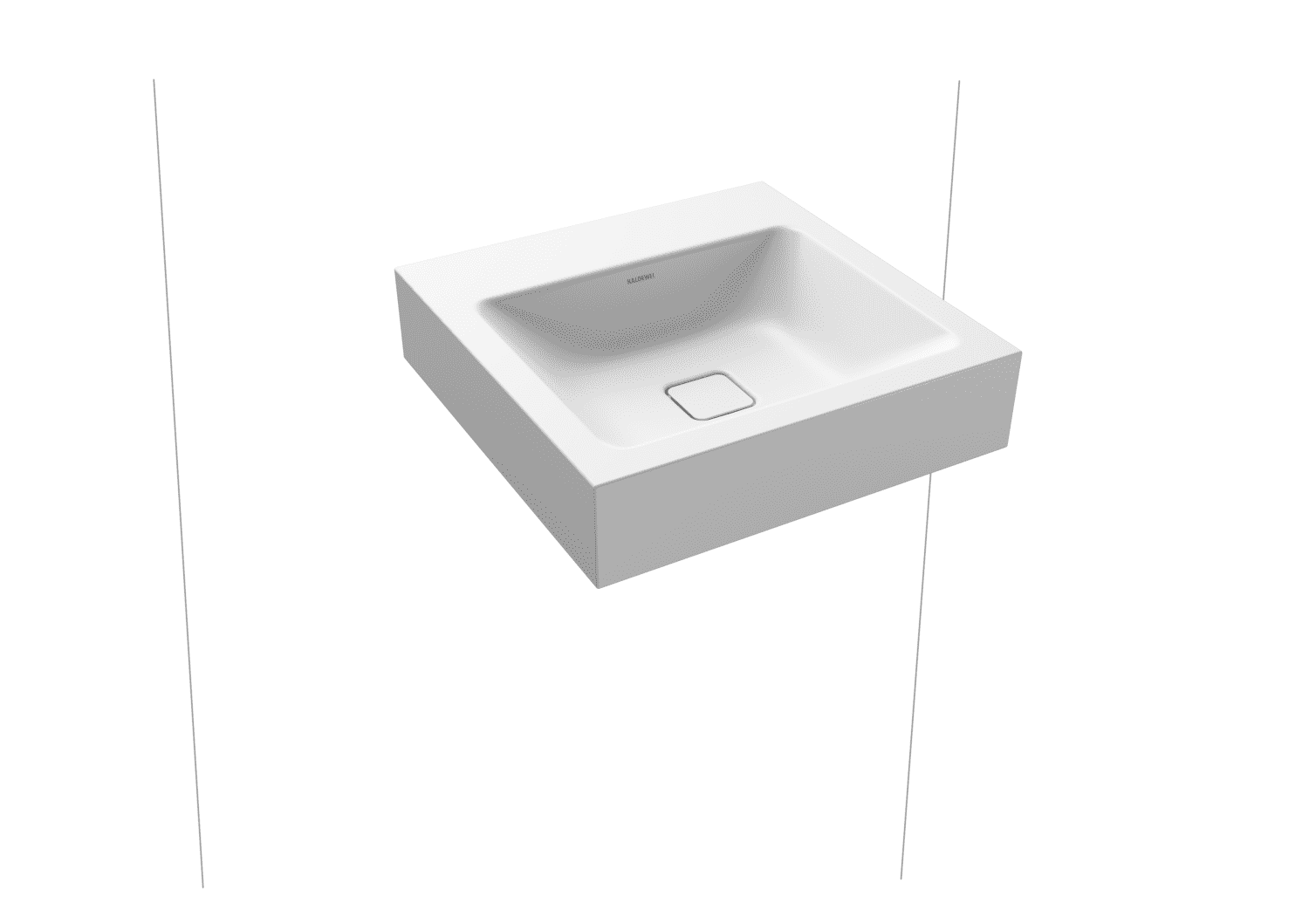 KA WB CONO WANDWASCHTISCH Mod.3079,500x 500mm,alpinweiß matt,Perl-Effekt,AD,oÜL