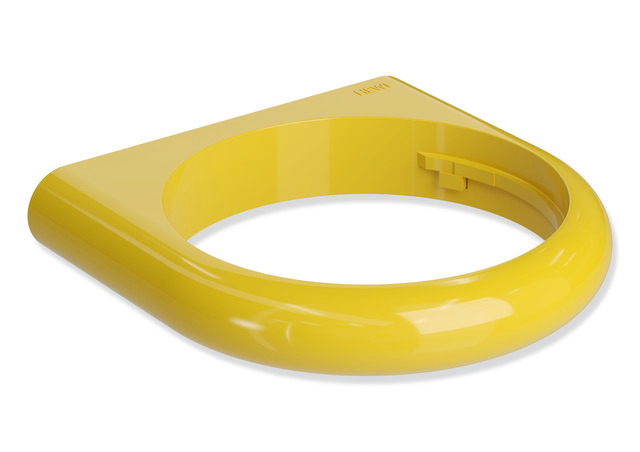 HEWI Halter Ser 477, T:140mm senfgelb