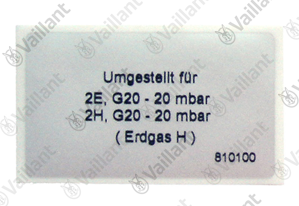 Vaillant Aufkleber Vaillant-Nr. 0010047555