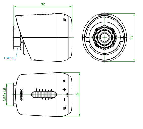 OVENTROP-mote 200 (Bluetooth) elektronischer Funk-Thermostat OVENTROP-mote 200 (Bluetooth) elektronischer Funk-Thermostat