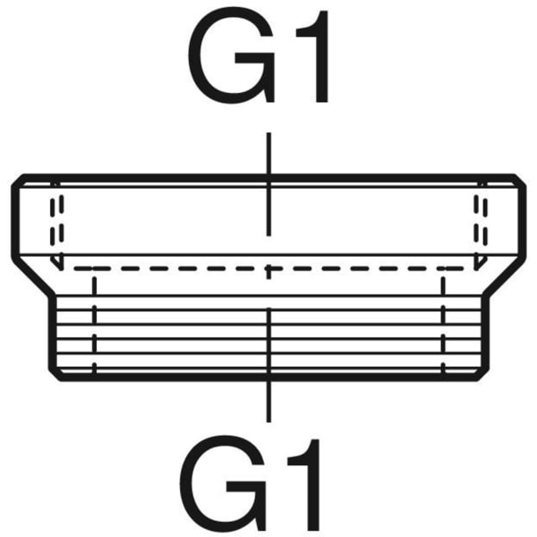 Geberit Verlängerungsstück 1,5cm G1 1/2xG1 1/2