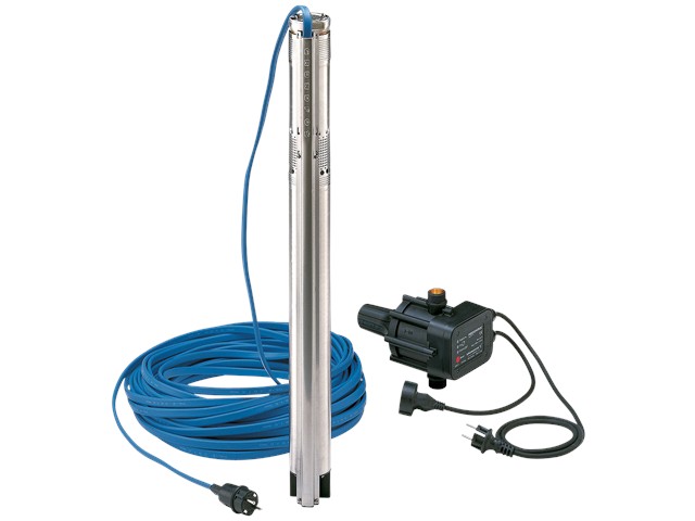 Grundfos Unterwasserpumpe Beregnungspaket SQ2-55, 0,7kW Volumenstrom 2m3/h mit 30m Kabel A