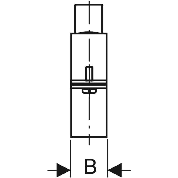 Geberit Rohrschelle mit Gewindemuffe G1 1/4 d315