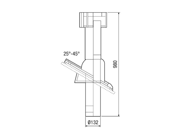 Maico Dachpfanne DP 125 TB Bleipfanne, Terracotta, DN125