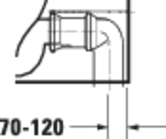 DU Stand-WC Kombi DuraStyle 700 mm, TS f.SPK, f.SW m.verd.Anschl., weiß