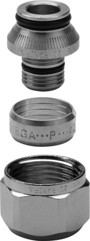 Viega Verschraubung Raxofix 5381.5 in 16mm x G3/4 Messing vernickelt