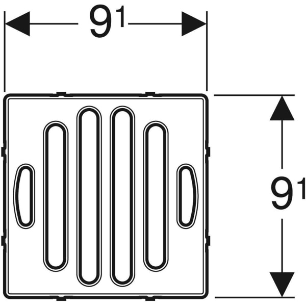 Geberit Standardrost 10x10 cm quadratisch