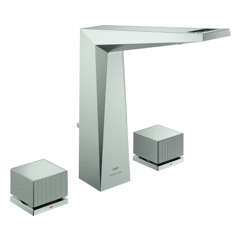 GROHE 3-L-WT-Batt. Allure Bril. PC 20670 Kubusbetätigung Rändel supersteel