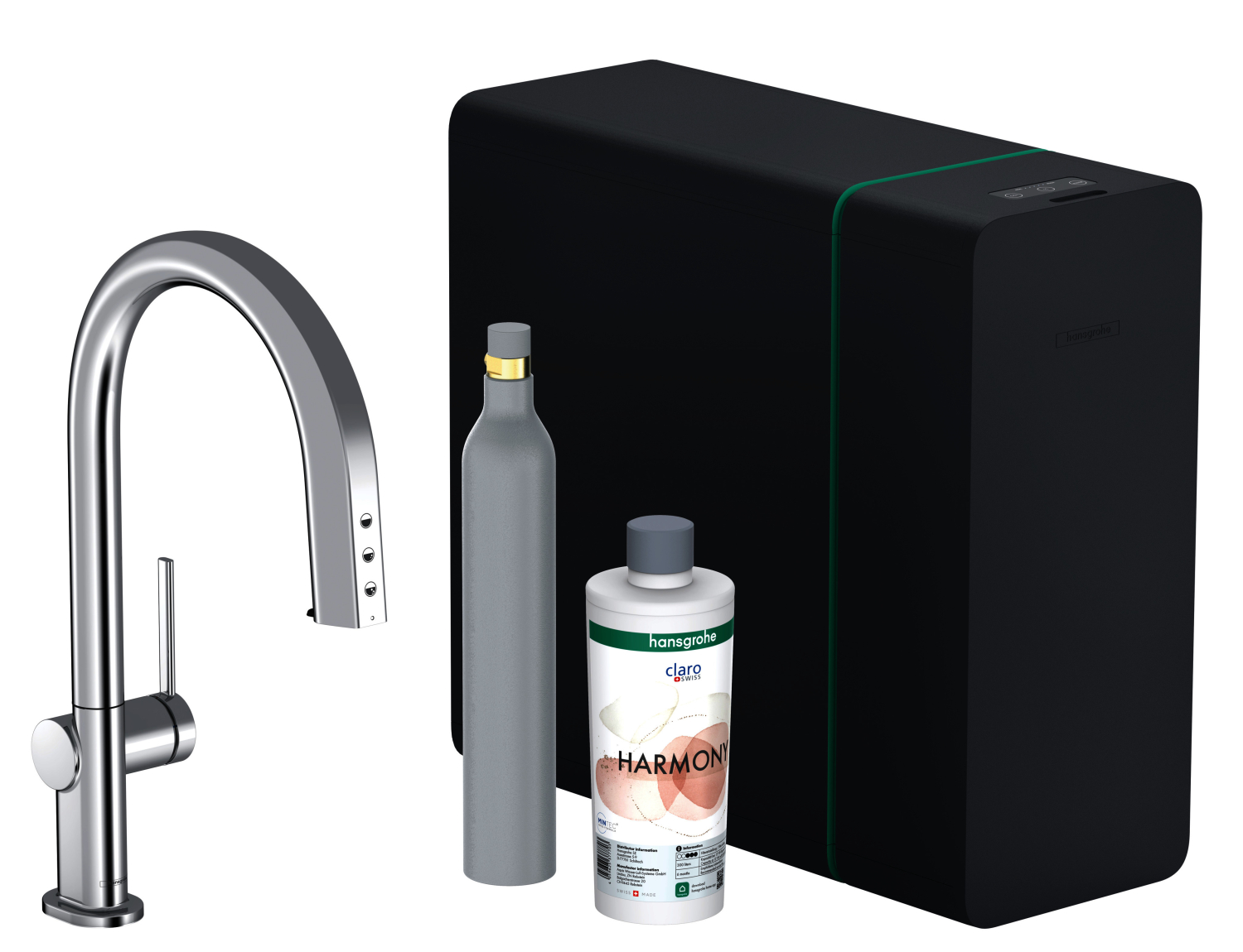 Hansgrohe SodaSystem 210 Aqittura M91 Ausziehauslauf 1j sBox Starter Set chrom
