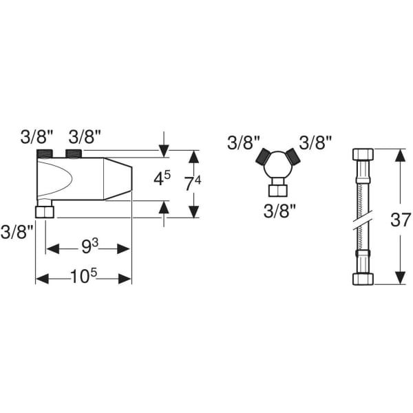 Geberit Minithermostat für Waschtischarmatur Bambini