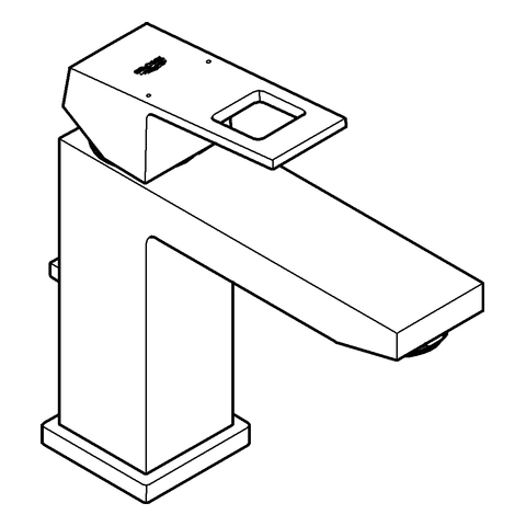 GROHE EH-Waschtischbatterie Eurocube 23445 mittelhohe Ausführung chrom