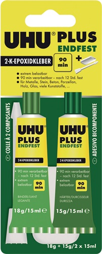 2K-Epoxidharzklebstoff PLUS ENDFEST 33g gelblich Tube UHU 2K-Epoxidharzklebstoff PLUS ENDFEST 33g gelblich Tube UHU