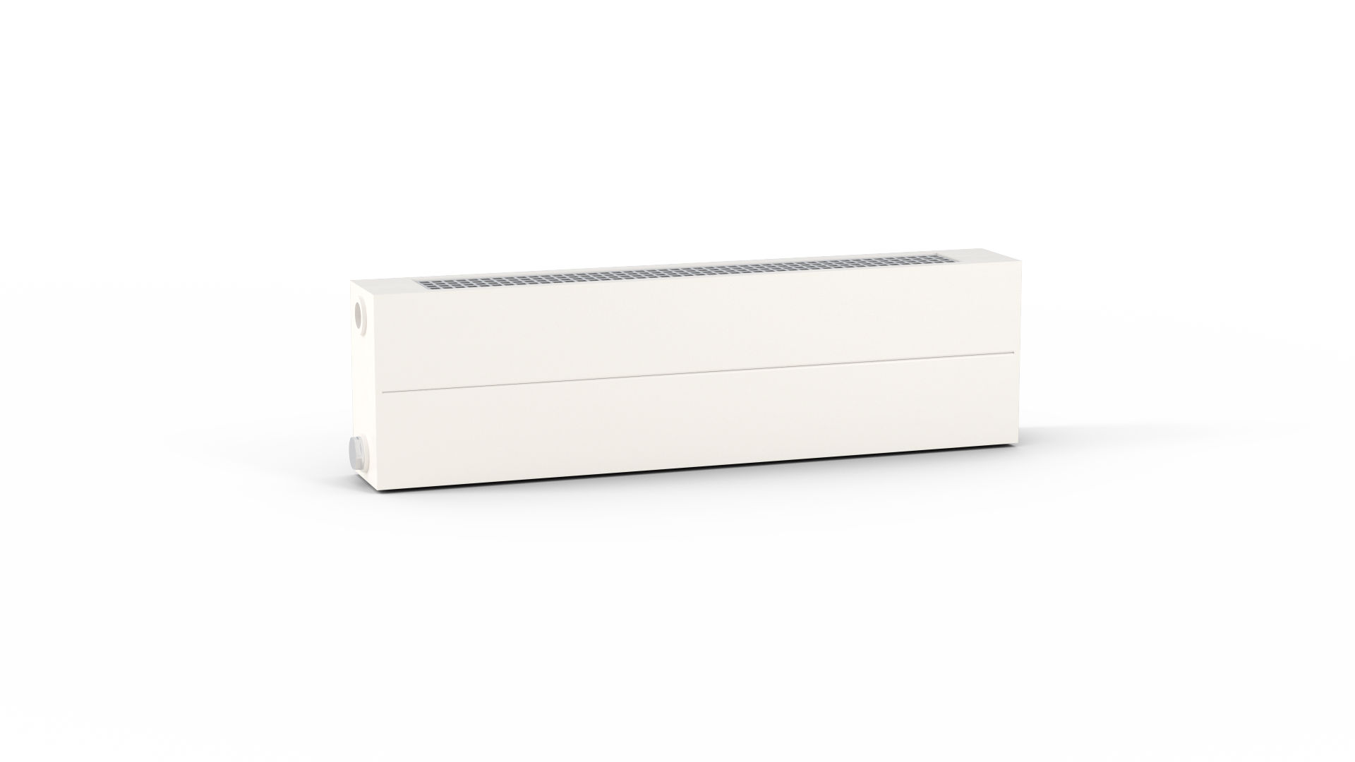 Kermi L-Konvektor Typ43 BH210x194x2400mm QN3936, RAL9016, 6bar, m. Abd., AB Uni.