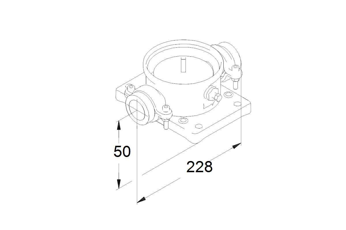 GRUNDFOS Zubehör für vert. Kreiselpumpen Flexi-Clamp Union G2in Viton