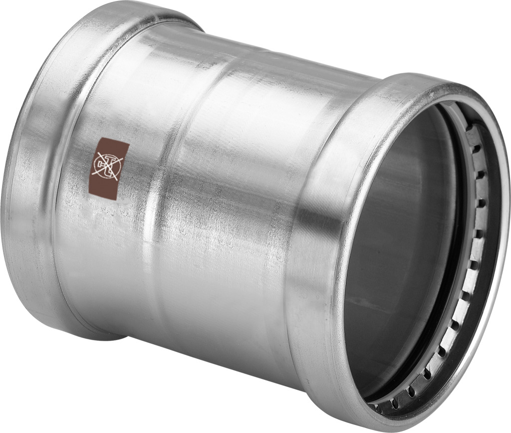 Viega Schiebemuffe mit SC Temponox XL 1715.5XL in 108,0mm Stahl nichtrostend