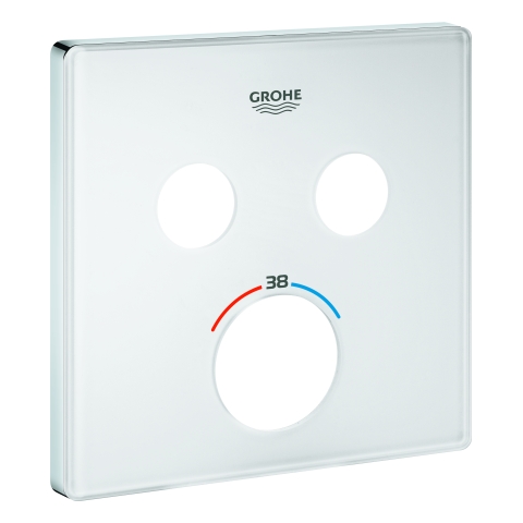GROHE Rosette 49040 für SmartControl UP-THM eckig mit 2 ASV moon white