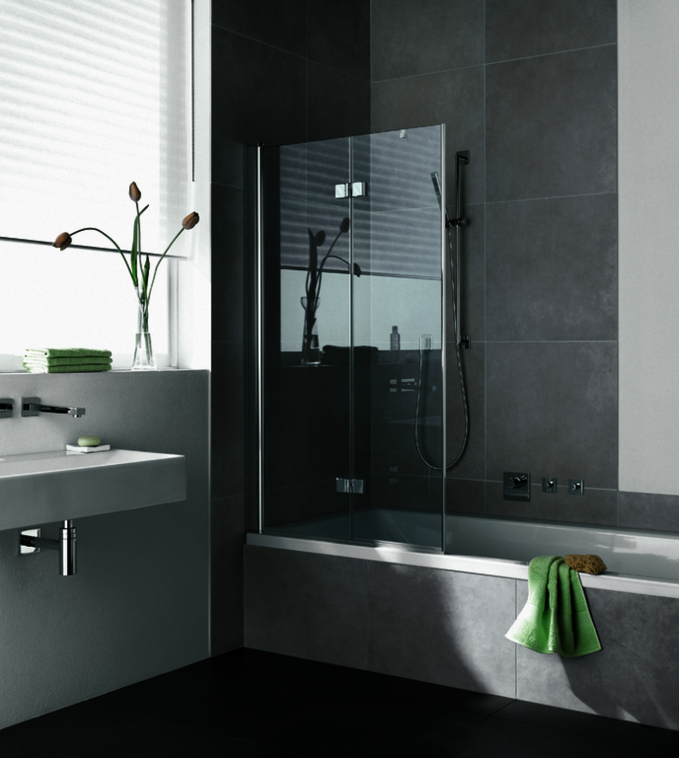 KR Kermi Faltwand Diga 2PR 1200x 1500 BV: 1185-1205 SIHG ESG klar