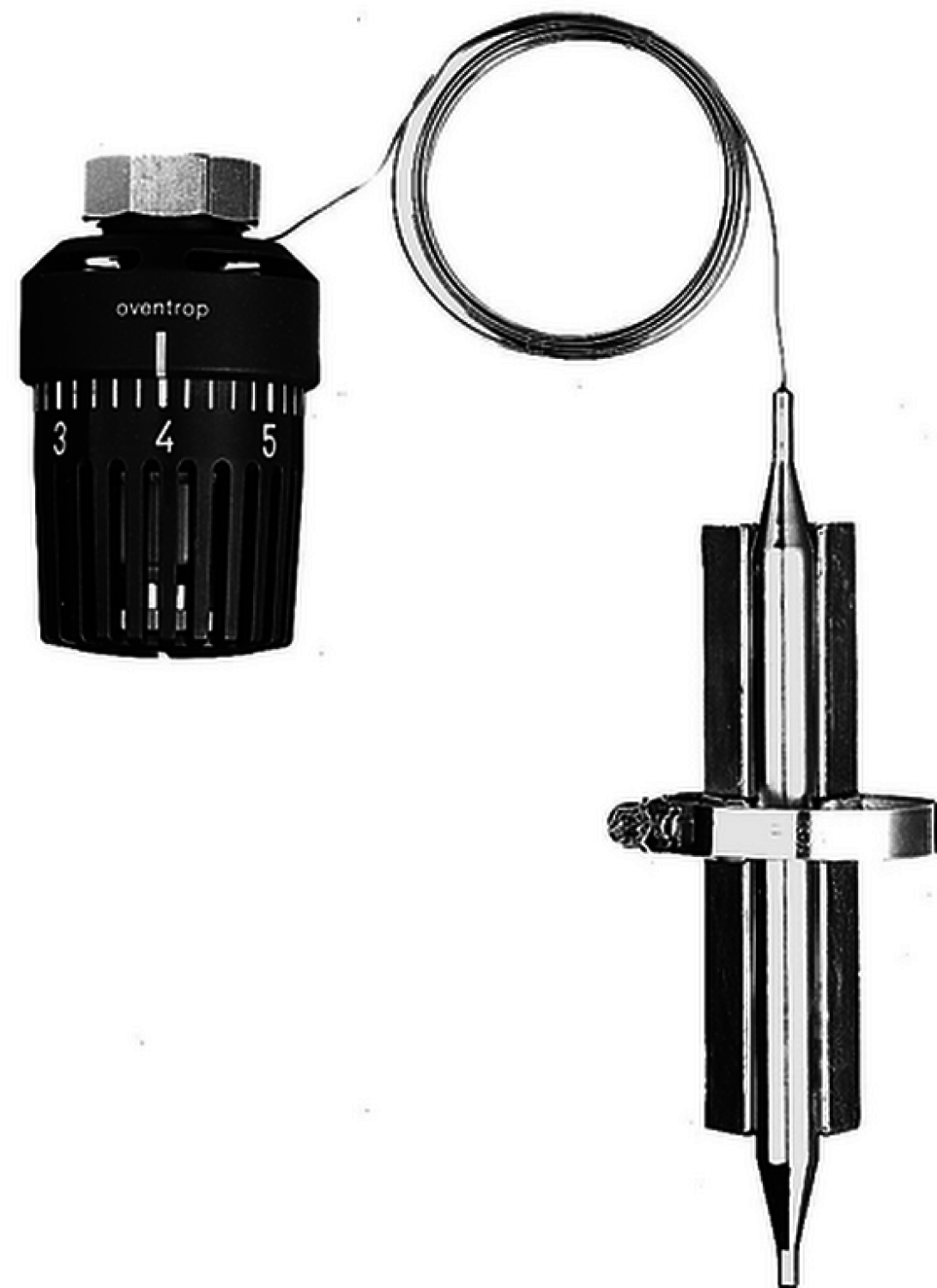 OVENTROP-Temperaturregler m.Anlegefühler 40-70 C, Kapillarrohr 2m,Wärmeleitsockel
