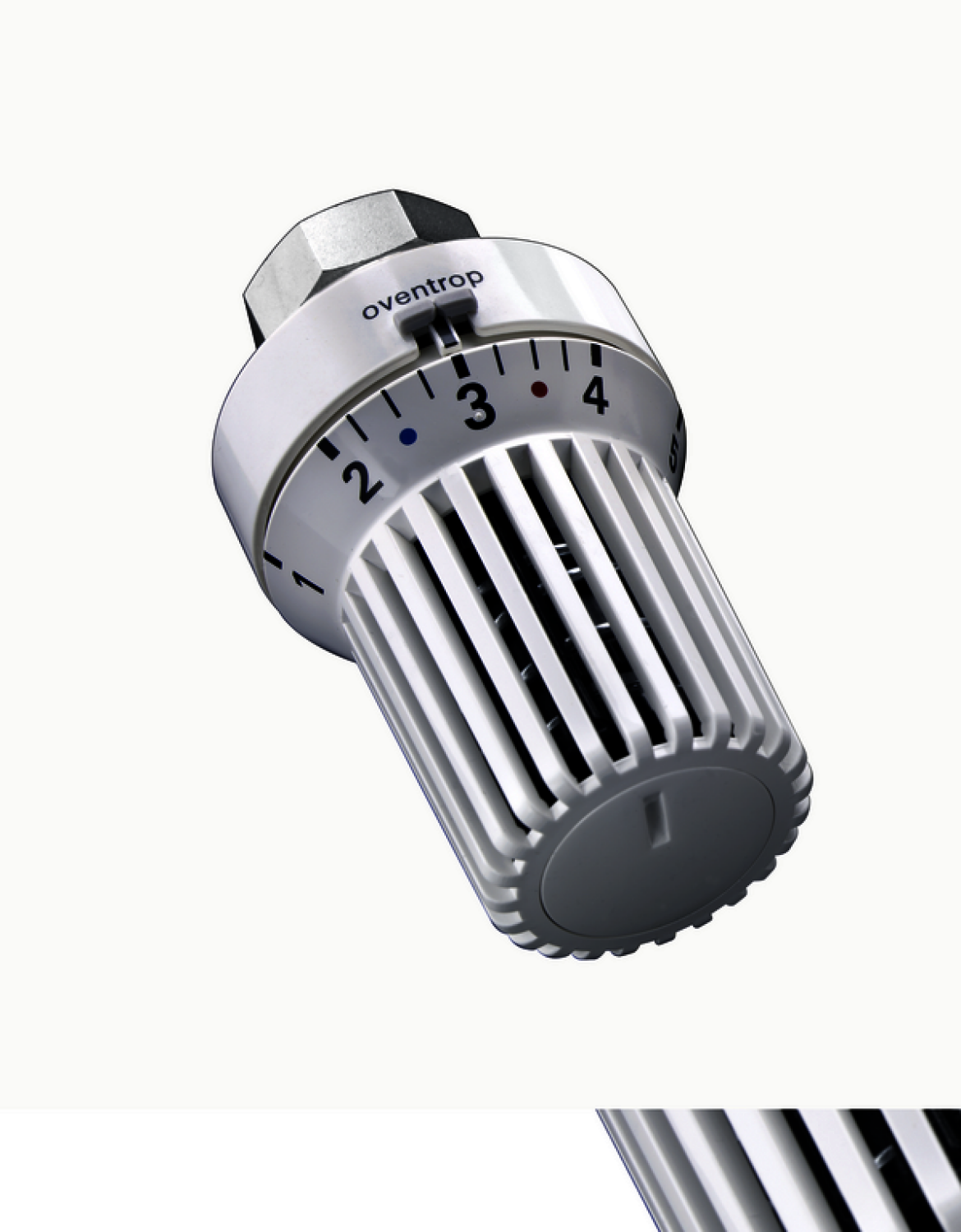 OVENTROP-Thermostat "Uni XHM" 7-28 C, 0 * 1-5, Flüssig-Fühler, weiß