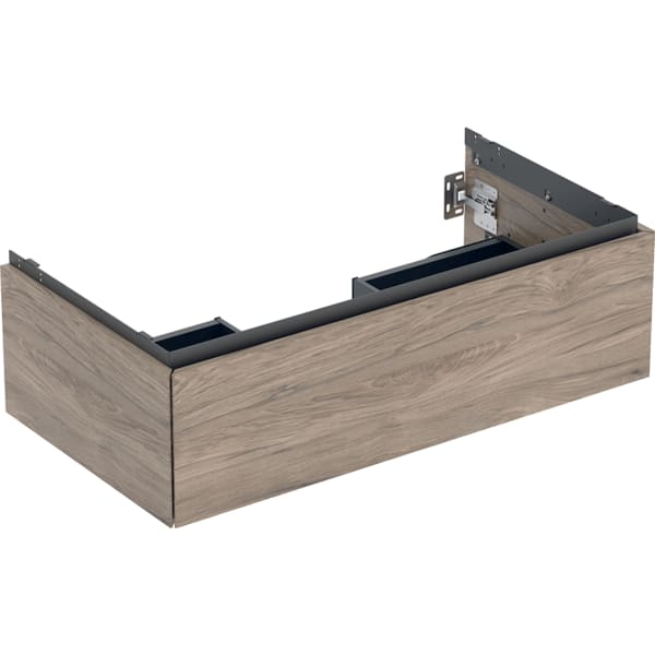 Geberit ONE Unterschrank für WT/-Platte 1 Schubl., 88,8x26,6x47cm, Nussb.hickory