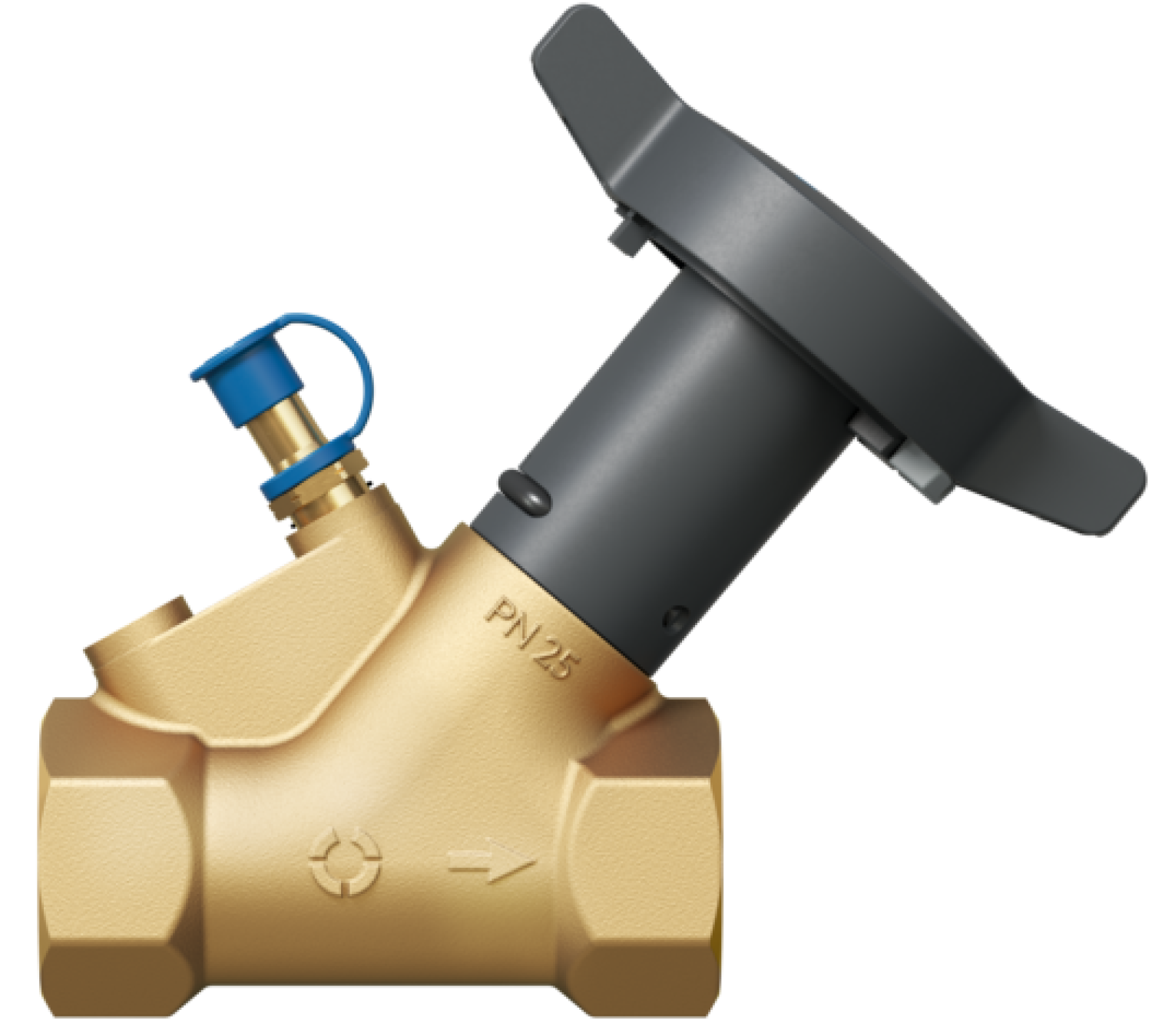 Oventrop-Strangabsp.Vent. HydroControl A PN25 DN20, Rp3/4 IG, HydroPort, EZB