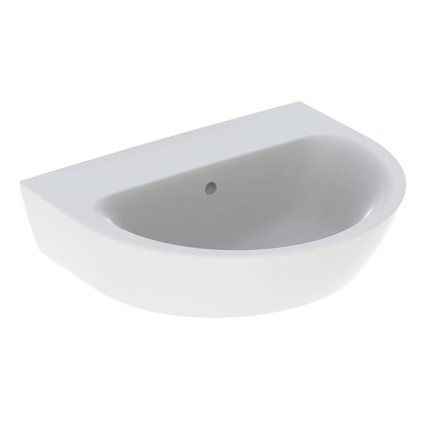 Geberit Renova Waschtisch, 55x45cm o. Hl., m. Ül., weiß, KeraTect