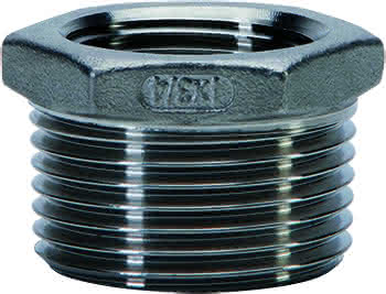 gebog316 Edelstahl-Gewindefitting 241 - Reduziernippel 3/4" x 1/2"