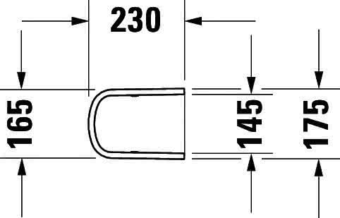 DU Halbsäule DuraStyle für 070845, weiß