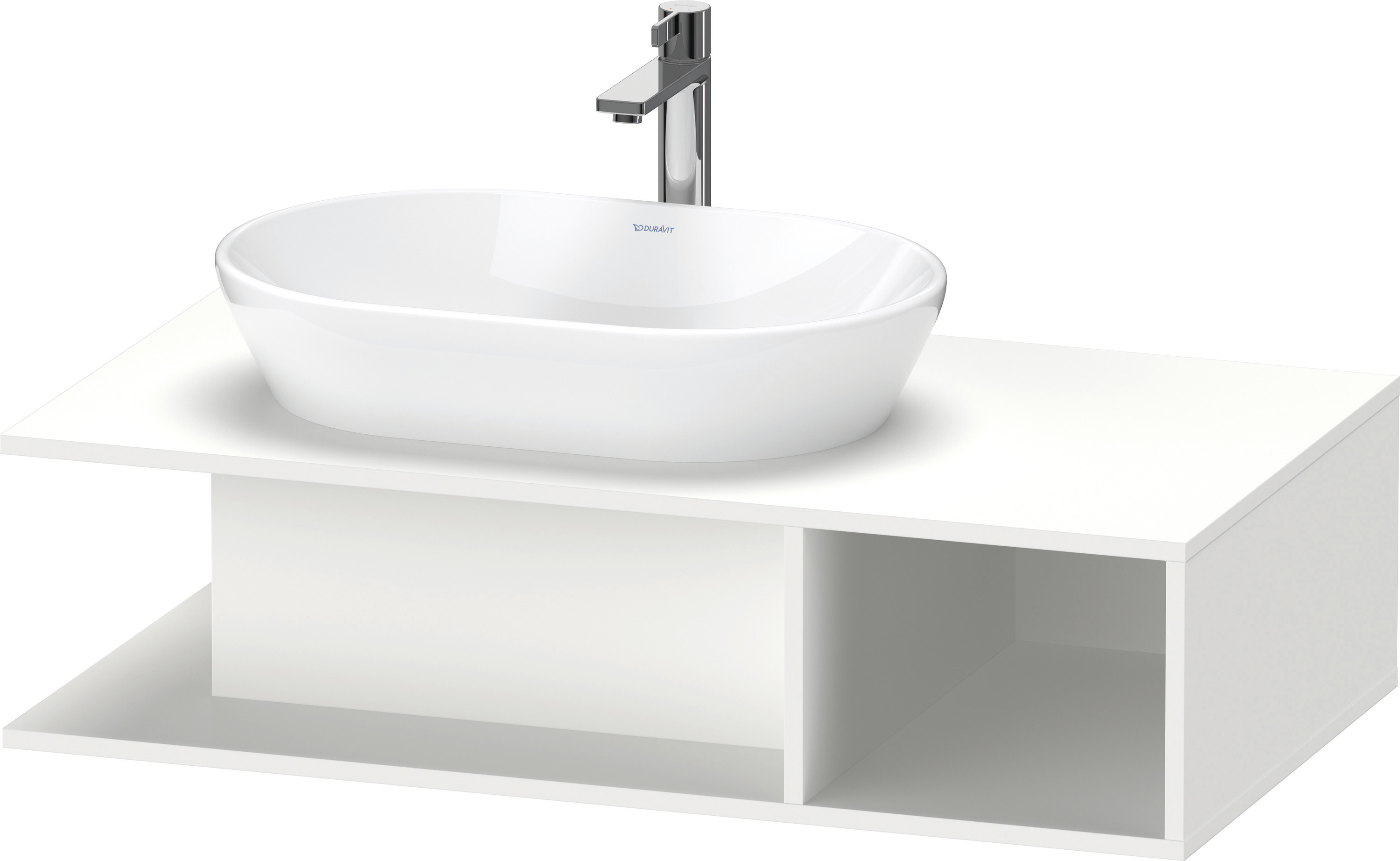Duravit D-Neo WTU wandh.,1 offenes Fach r., 260x1000x550mm, Weiß Matt