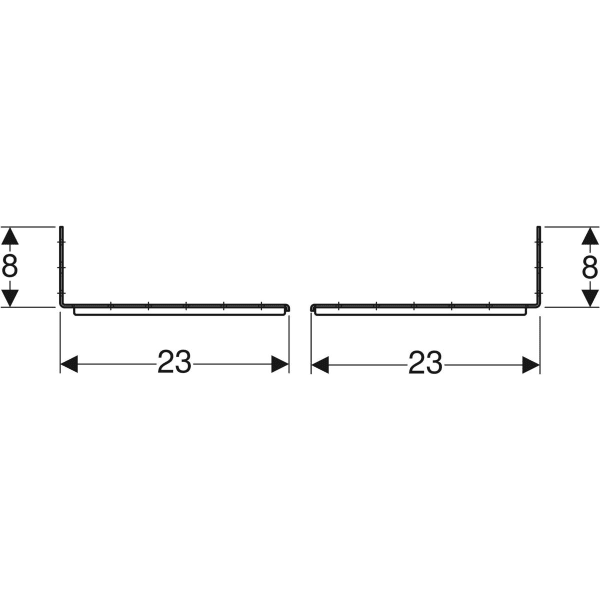 Geberit Duofix Bef.-Set für Ständerabstand 50-57,5 cm