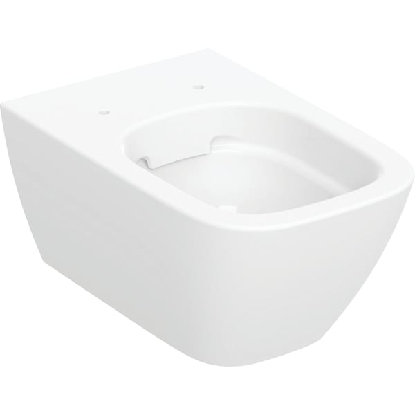 Geberit Smyle Wand-WC, eckig, Tiefspüler geschlossene Form Rimfree, weiß KeraTect