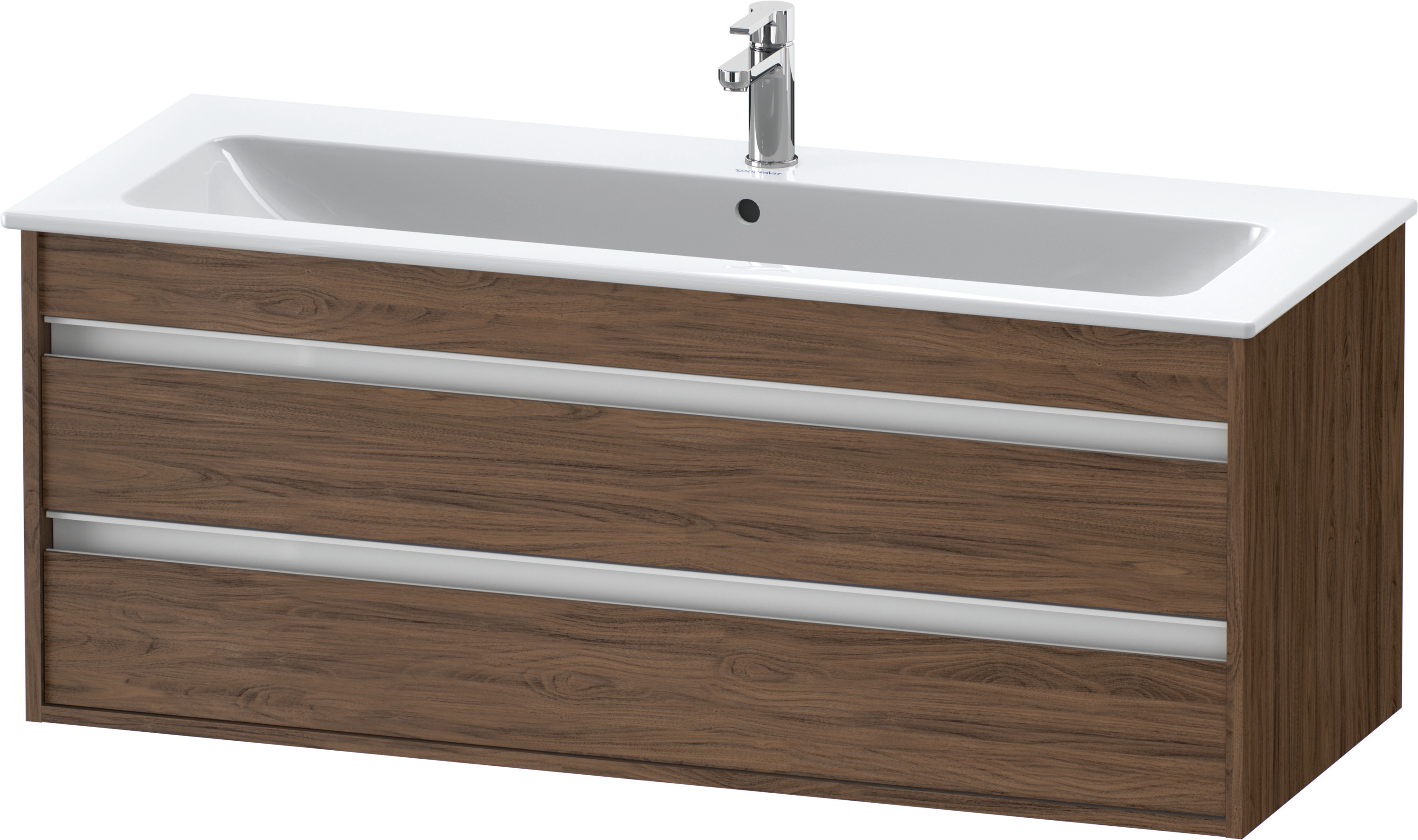 Duravit WTU Ketho f. ME by Starck, 2 Schubk. 480x1200x475mm, Nussbaum Dunkel