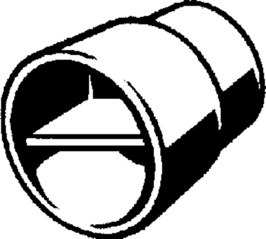 Viega Stopfen 8010.23 in DN80 Kunststoff gelb RAL 1004