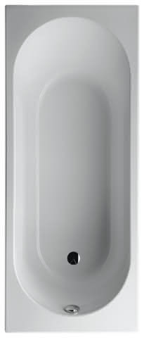 VB Badewanne O.novo 1700x750x495mm Solo Rechteck Weiß Alpin