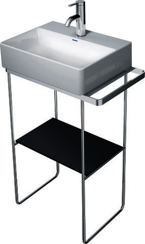 DU Glaseinleger in Metallkonsolen f. DuraSquare WT 073245, Schwarz
