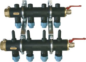 BOSCH Zubehör Solewärmepumpen Nr. 1139 Soleverteiler 4-fach DN 25