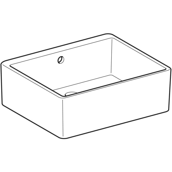 Geberit Publica Mehrzweckbecken mit Überlauf 60x20x50cm, weiß