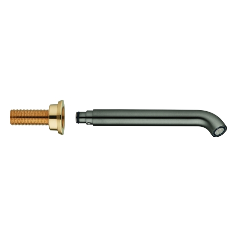 GROHE Auslauf 48638 Ausladung 180mm mit Mousseur hard graphite gebürstet