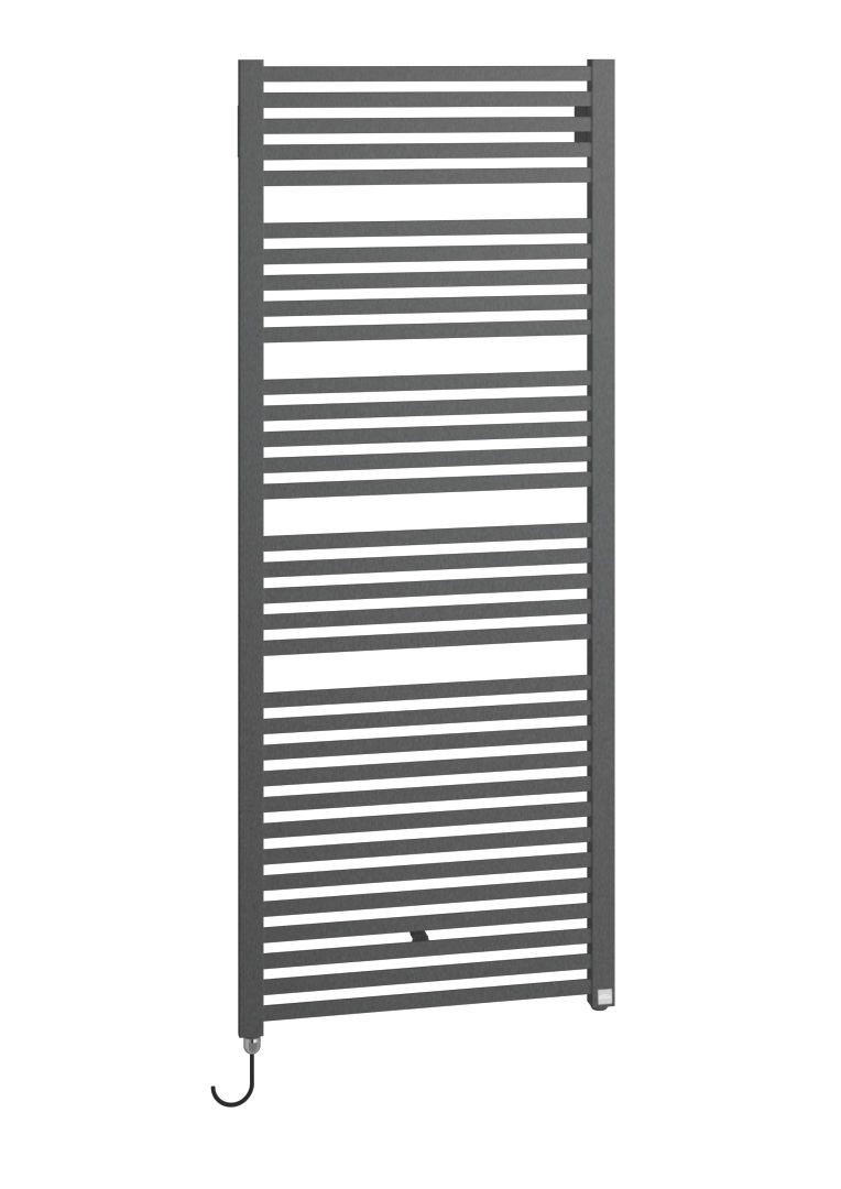 Kermi Geneo quadris-E BH814x32x447mm P=400W,graphit metal.,WRS swz,links