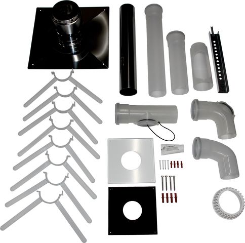 Wolf Anschluss-Set DN80 - B23 DN80 im Schacht, Abdeckung edst.