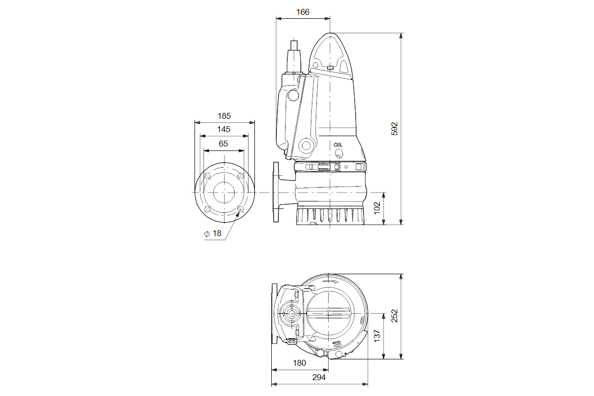 GRUNDFOS Schmutzwasserpumpe DP10.65.26.E.2.50B