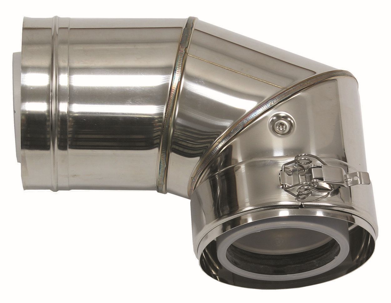 Vaillant Bogen 87 Grad, 80/125 mm für Fassadenverlegung konz. PP/Edelstahl