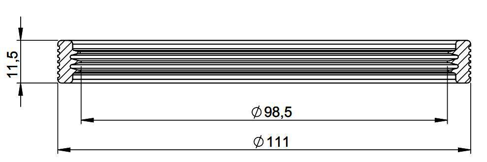 MHG Lippendichtung DN 100 für Atec Abgasleitung