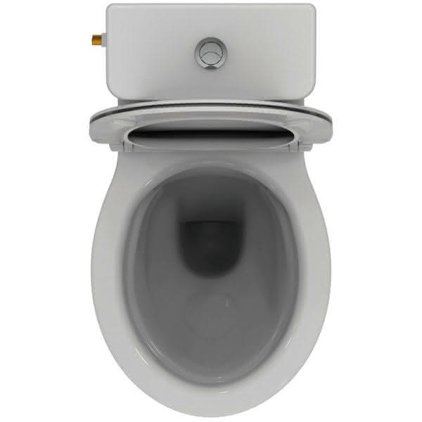 IS WC-Paket Eurovit m.Standtiefspül-WC Spülkasten Zulauf oben und WC-Sitz Weiß