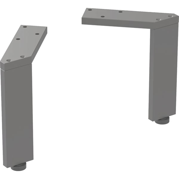 Geberit Set Füße schmal (2 St.), H:15cm lava / pulverbeschichtet matt